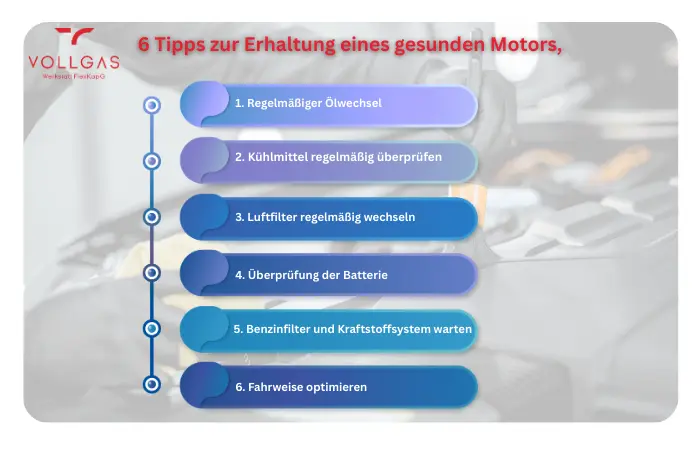 7 unverzichtbare Tipps für einen gesunden Motor