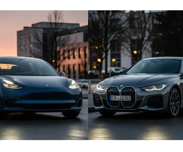 Tesla Model 3 gegen BMW i4