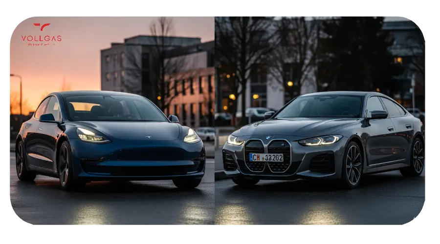 Tesla Model 3 gegen BMW i4